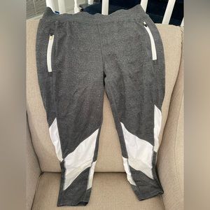 Grey and white leggings